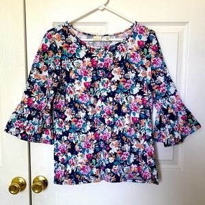 Westbound floral bell sleeve top